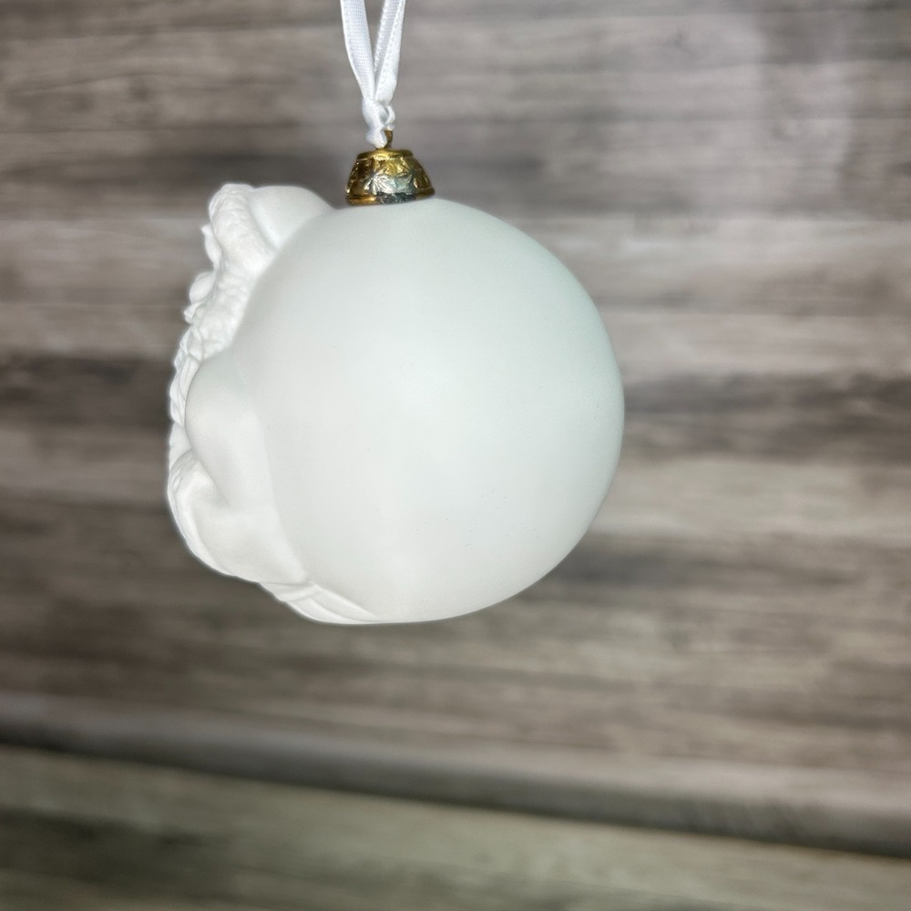 Wedgwood Christmas Ornament Puffed Santa White Holiday - Picture 4 of 9